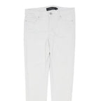 CALVIN KLEIN JEANS Womens Cotton Blend White Slim Skinny Trousers W28 L27