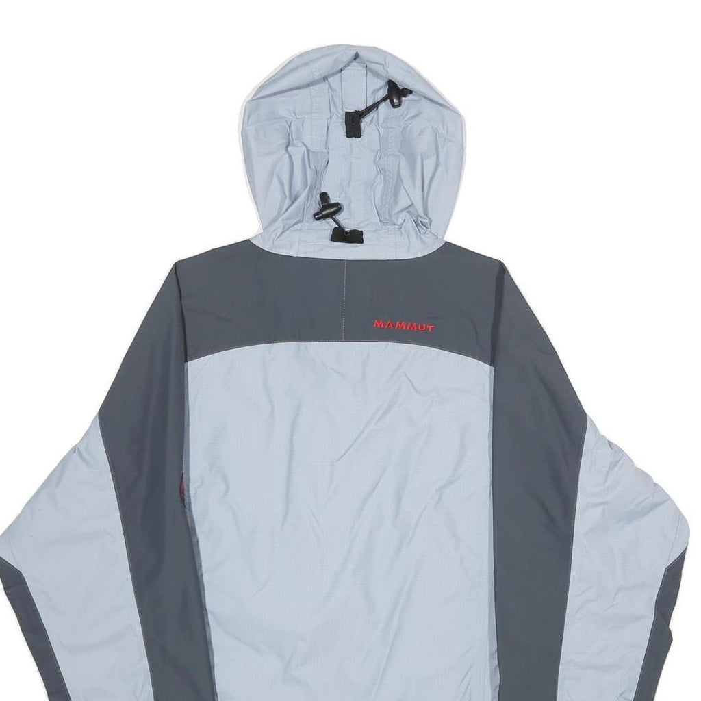 MAMMUT Womens Blue Grey Nylon Outdoor Jacket S Zip Hooded Colourblock