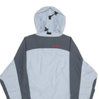 MAMMUT Womens Blue Grey Nylon Outdoor Jacket S Zip Hooded Colourblock