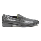 COLE HAAN Mens Leather Black Slip-On Loafers UK 10 Classic Formal Smart Shoes