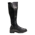 REMONTE High Boots Black Leather Womens UK 4