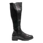 REMONTE High Boots Black Leather Womens UK 4