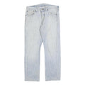 LEVI'S 501 Mens Jeans Blue Regular Straight Denim Light W32 L27 Button Cotton