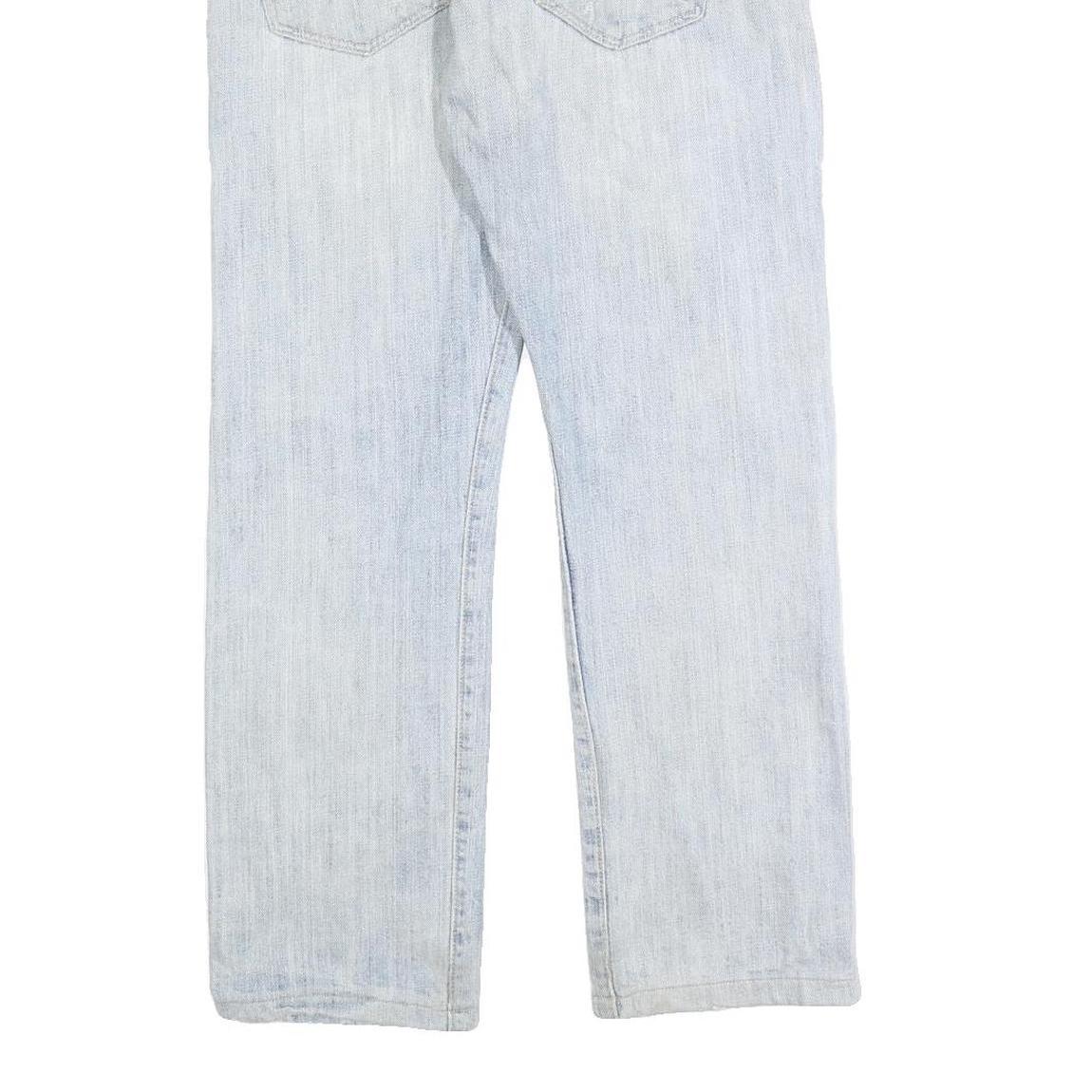 LEVI'S 501 Mens Jeans Blue Regular Straight Denim Light W32 L27 Button Cotton