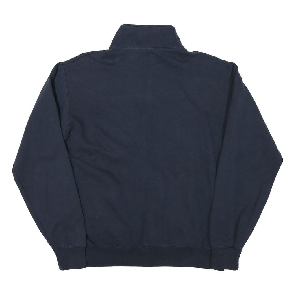 CHAMPION Mens Navy University Of San Diego 1/4 Zip Sweatshirt L Pullover Cotton