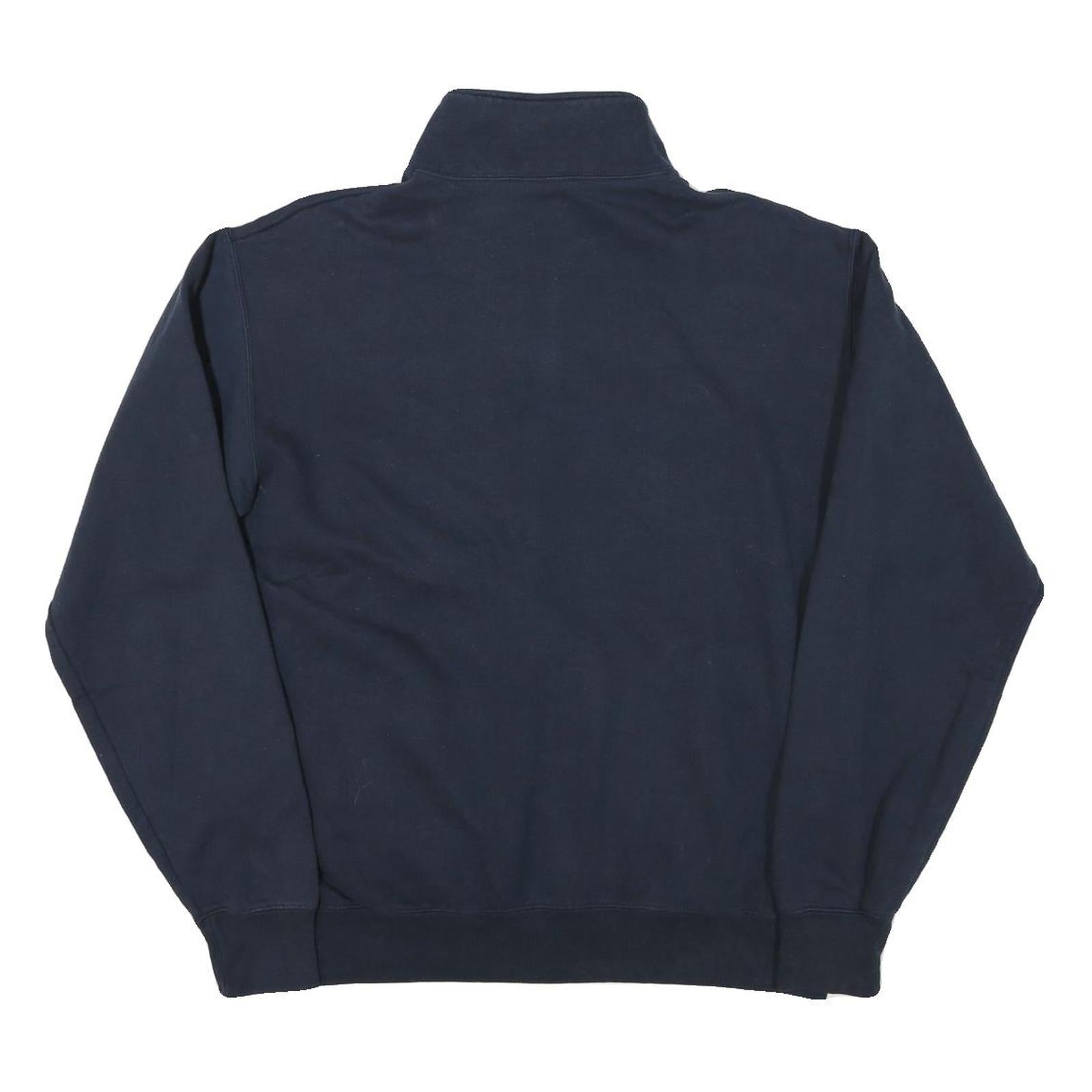 CHAMPION Mens Navy University Of San Diego 1/4 Zip Sweatshirt L Pullover Cotton