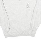 PROMODORO Mens Light Grey 1/4 Zip Sweatshirt L Cotton Pullover Casual