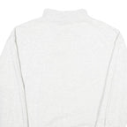 PROMODORO Mens Light Grey 1/4 Zip Sweatshirt L Cotton Pullover Casual