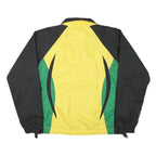 R-TEX Mens Yellow & Green Colourblock Zip Jacket M Polyester Blend Sports Logo
