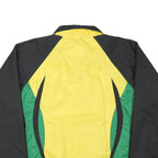 R-TEX Mens Yellow & Green Colourblock Zip Jacket M Polyester Blend Sports Logo