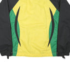 R-TEX Mens Yellow & Green Colourblock Zip Jacket M Polyester Blend Sports Logo