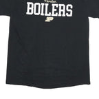 Mens Black Purdue Boilers Graphic T-Shirt M Short Sleeve Crew Neck Cotton Blend