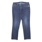 LAUREN RALPH LAUREN Womens Blue Regular Regular Fit Denim Jeans W34 L27 Stylish