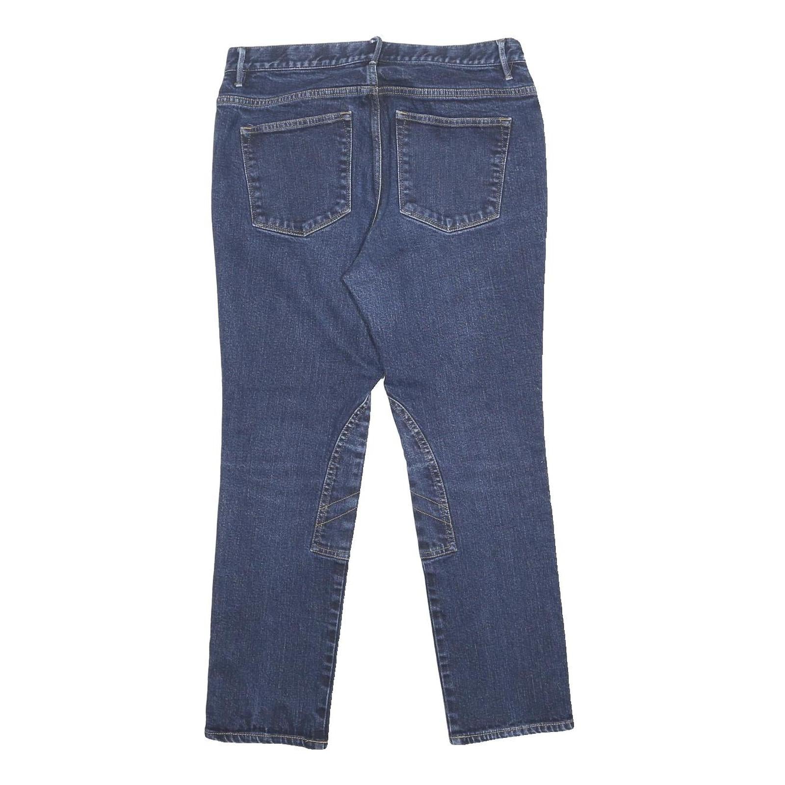 LAUREN RALPH LAUREN Womens Blue Regular Regular Fit Denim Jeans W34 L27 Stylish