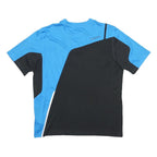 NIKE Mens Black & Blue Graphic T-Shirt L Short Sleeve Crew Neck Dri-Fit