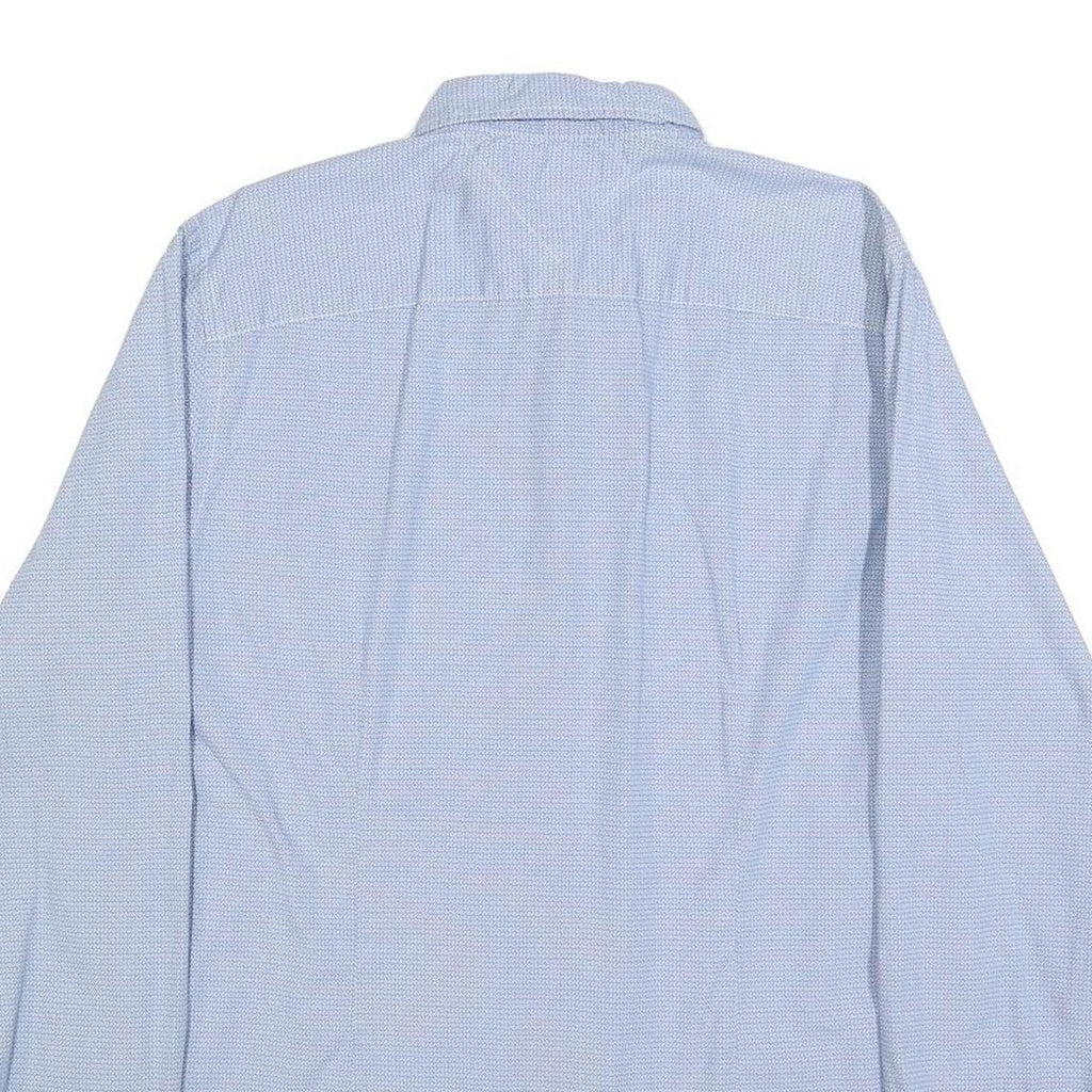 TOMMY HILFIGER Mens Blue Button-Down Shirt XL Classic Cotton Long Sleeve Smart