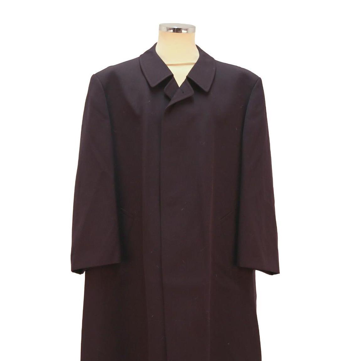 Mens Black Plain Classic Cotton Blend Button Jacket XL Casual Outerwear Coat