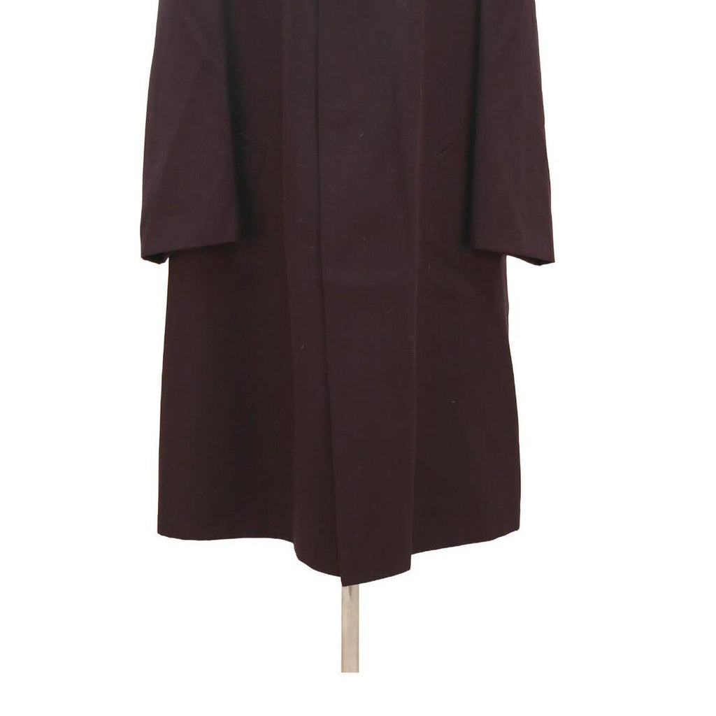 Mens Black Plain Classic Cotton Blend Button Jacket XL Casual Outerwear Coat