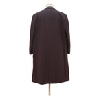 Mens Black Plain Classic Cotton Blend Button Jacket XL Casual Outerwear Coat