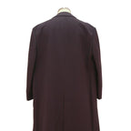 Mens Black Plain Classic Cotton Blend Button Jacket XL Casual Outerwear Coat