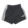 ADIDAS ORIGINALS Womens Black Casual Shorts UK 4 W22 Polyester Stripe