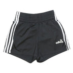 ADIDAS ORIGINALS Womens Black Casual Shorts UK 4 W22 Polyester Stripe