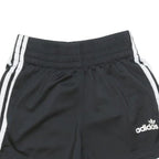 ADIDAS ORIGINALS Womens Black Casual Shorts UK 4 W22 Polyester Stripe
