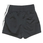 ADIDAS ORIGINALS Womens Black Casual Shorts UK 4 W22 Polyester Stripe