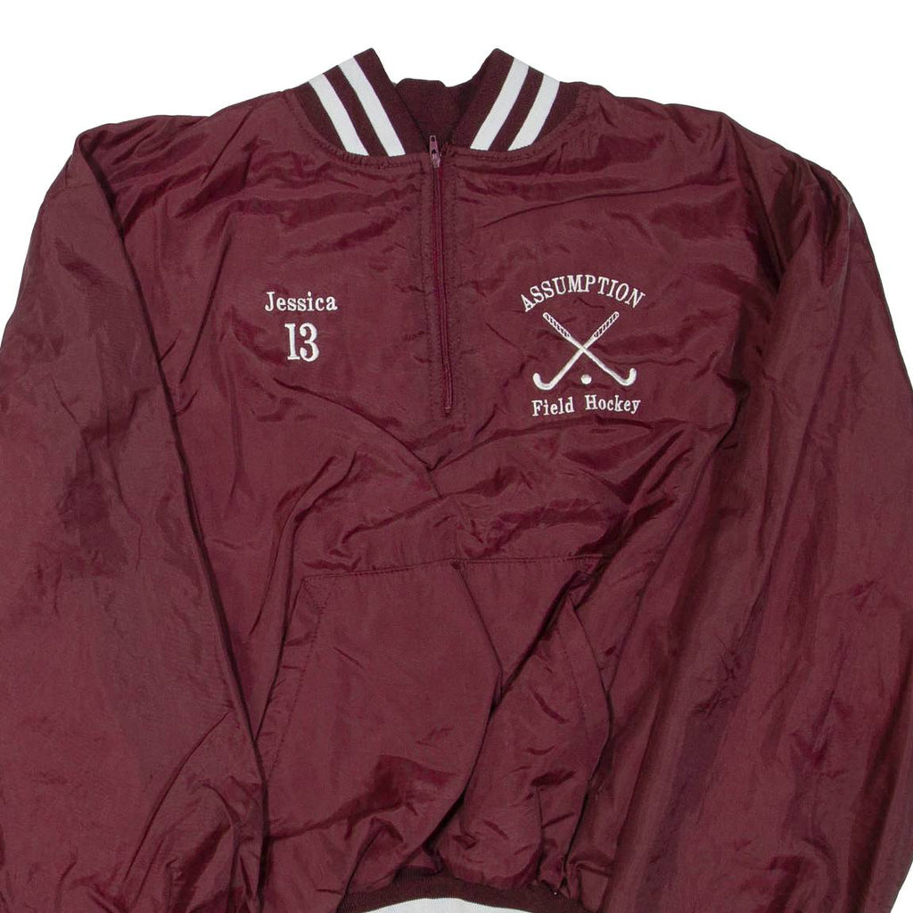 HOLLOWAY Hockey Womens Pullover Jacket Maroon XL