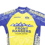 VOLER Mens Yellow & Blue Front Rangers Graphic T-Shirt M Short Sleeve Crew Neck