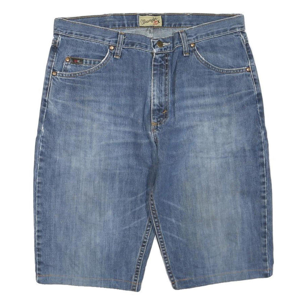 WRANGLER Mens Denim Blue Casual Shorts L W36 Classic Cotton Blend