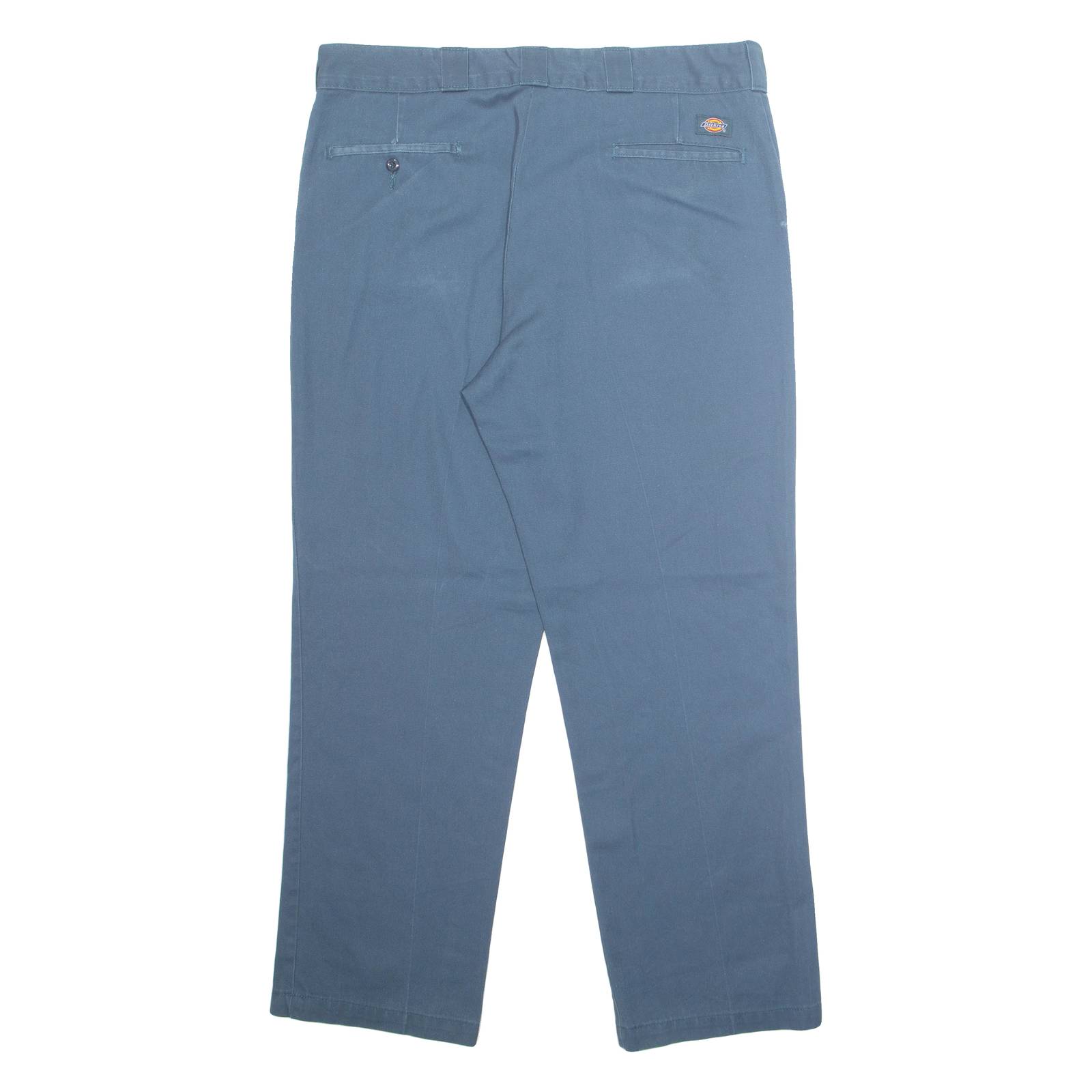 DICKIES Chino Workwear 874 Mens Trousers Blue Regular Straight W38 L30