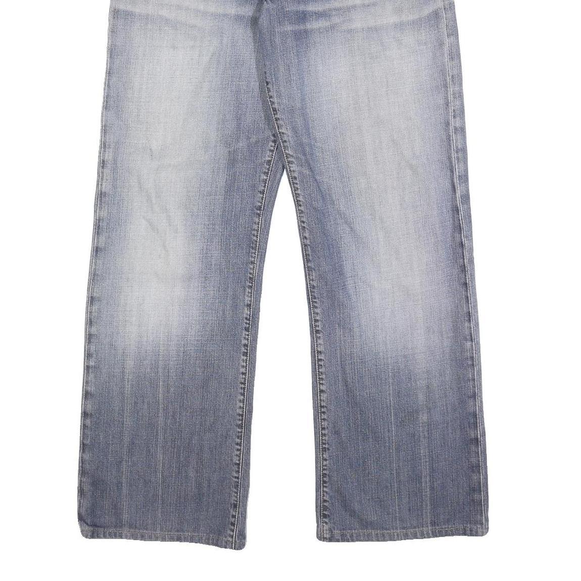 ENERGIE Mens Relaxed Blue Denim Light W33 L30 Cotton Button Closure Jeans Casual