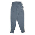 ADIDAS Mens Joggers Blue & White Slim Tapered S W24 L28 Track Pants