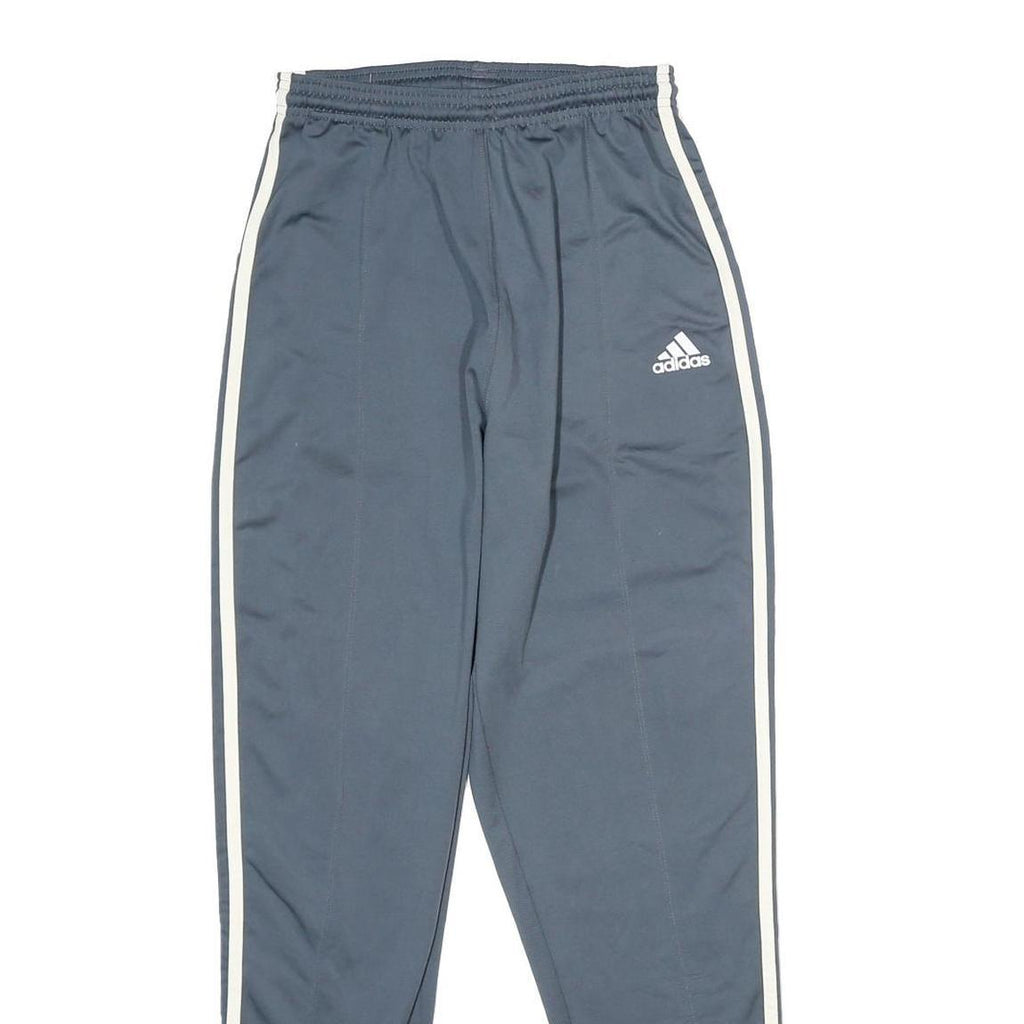 ADIDAS Mens Joggers Blue & White Slim Tapered S W24 L28 Track Pants