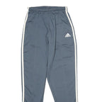 ADIDAS Mens Joggers Blue & White Slim Tapered S W24 L28 Track Pants
