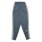 ADIDAS Mens Joggers Blue & White Slim Tapered S W24 L28 Track Pants