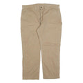 CARHARTT Mens Cotton Blend Beige Relaxed Straight Trousers W42 L30 Workwear