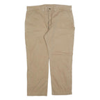 CARHARTT Mens Cotton Blend Beige Relaxed Straight Trousers W42 L30 Workwear