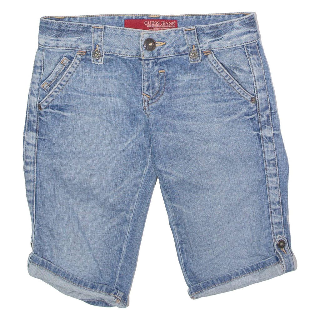 GUESS Stretch Womens Denim Shorts Blue S W27