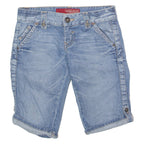 GUESS Stretch Womens Denim Shorts Blue S W27