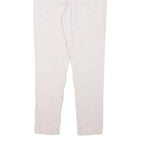 LEVI'S Womens Cotton Blend White Slim Skinny Trousers W26 L25 Casual Zip Closure
