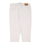 LEVI'S Womens Cotton Blend White Slim Skinny Trousers W26 L25 Casual Zip Closure