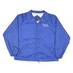 SPORTS TEK Mens Blue Kentucky Mustang Button Jacket XL Nylon Plain Lightweight