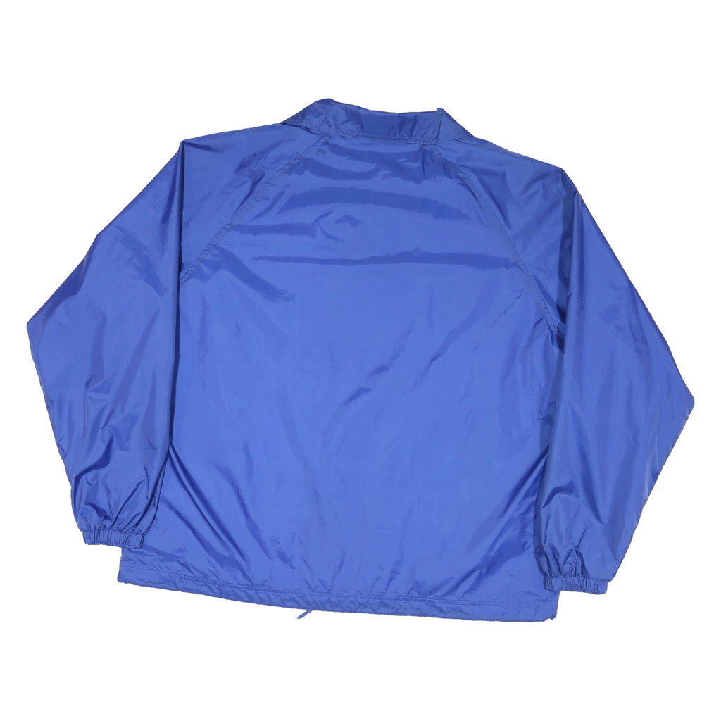 SPORTS TEK Mens Blue Kentucky Mustang Button Jacket XL Nylon Plain Lightweight