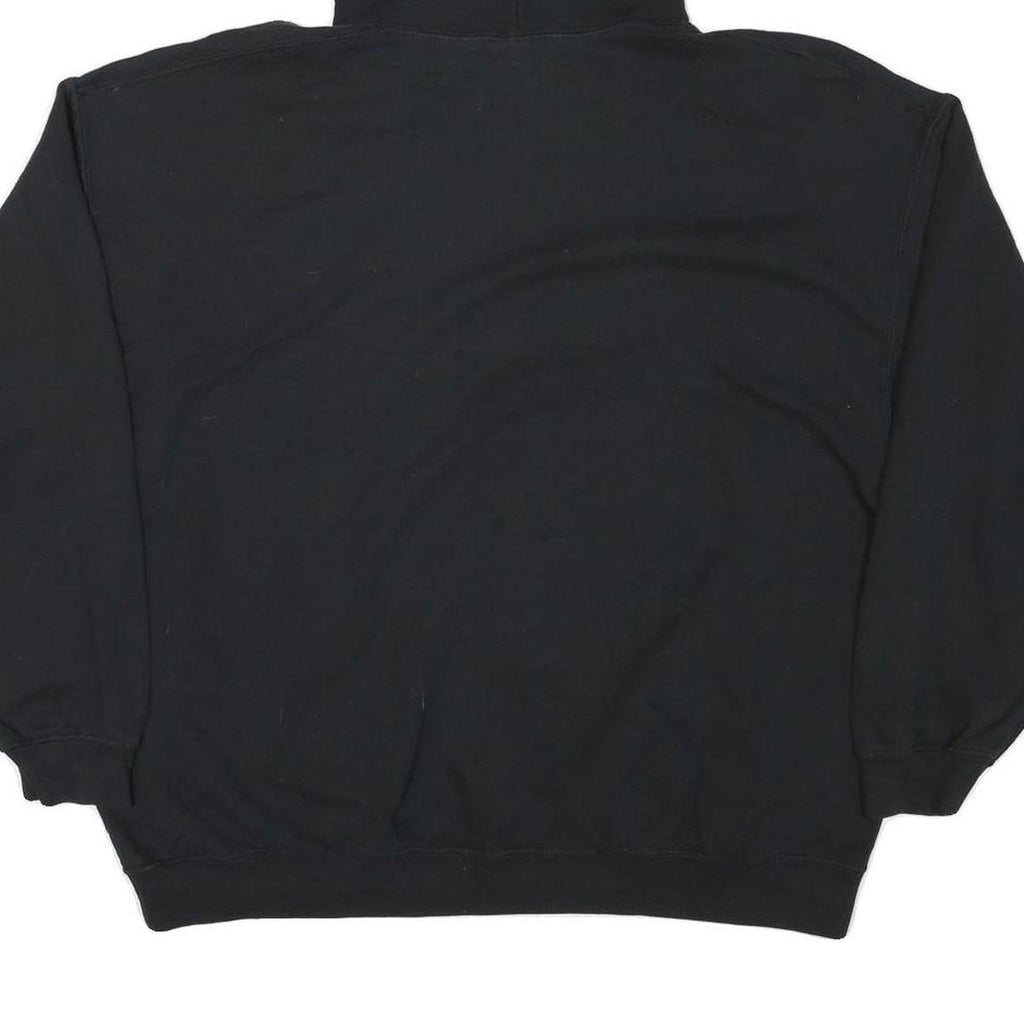 GILDAN Mens Black Coca-Cola Hoodie XL Cotton Blend Pullover Casual Sweatshirt