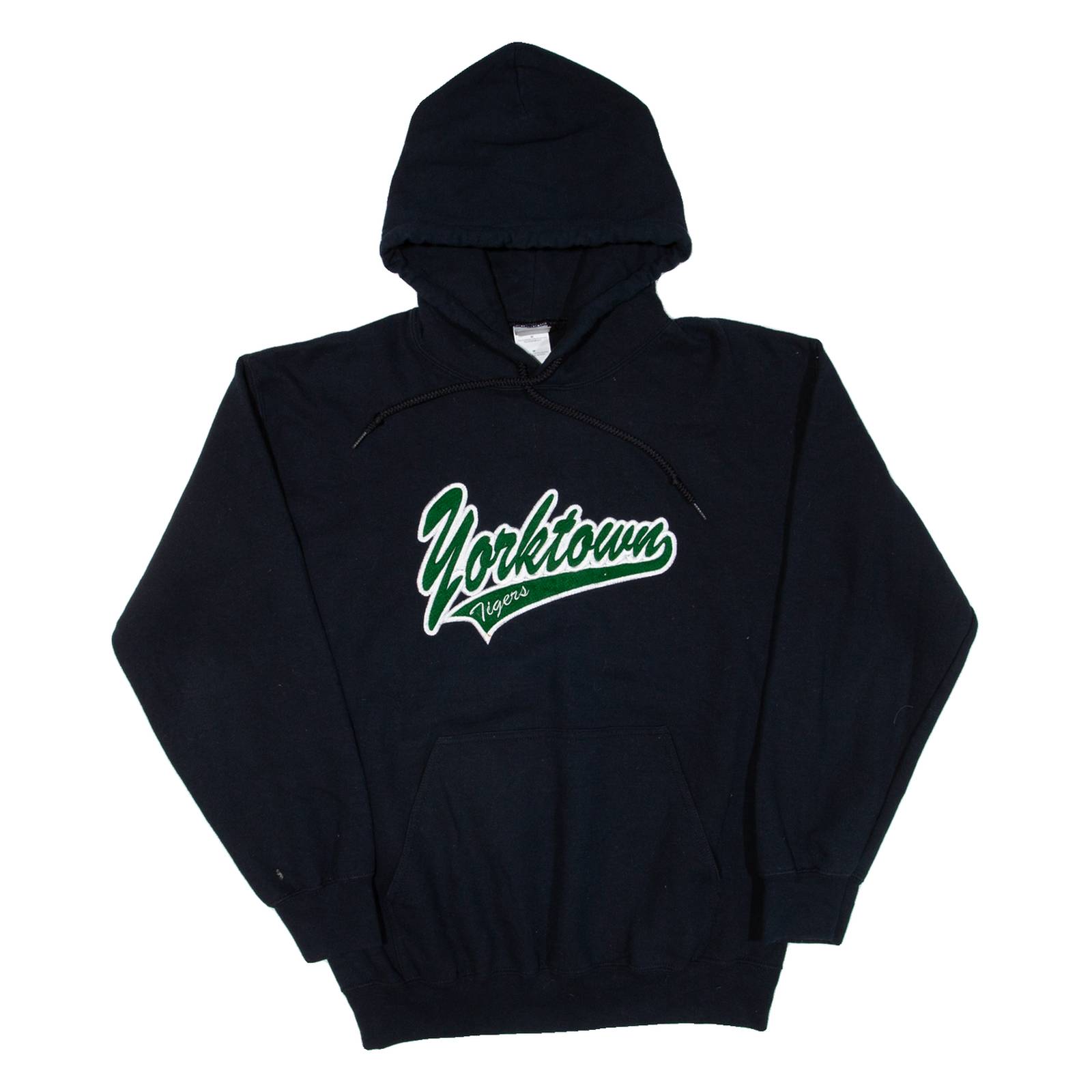 GILDAN Yorktown Tigers Mens Black Hoodie USA M