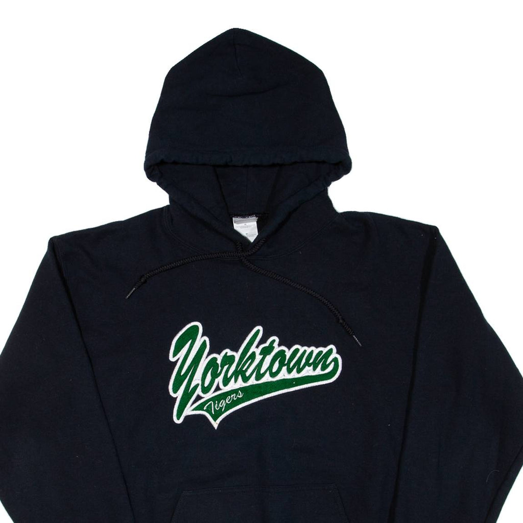 GILDAN Yorktown Tigers Mens Black Hoodie USA M