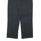 DICKIES Mens Regular Fit Black Cotton Blend Trousers W31 L28 Workwear Zip
