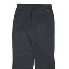 DICKIES Mens Regular Fit Black Cotton Blend Trousers W31 L28 Workwear Zip